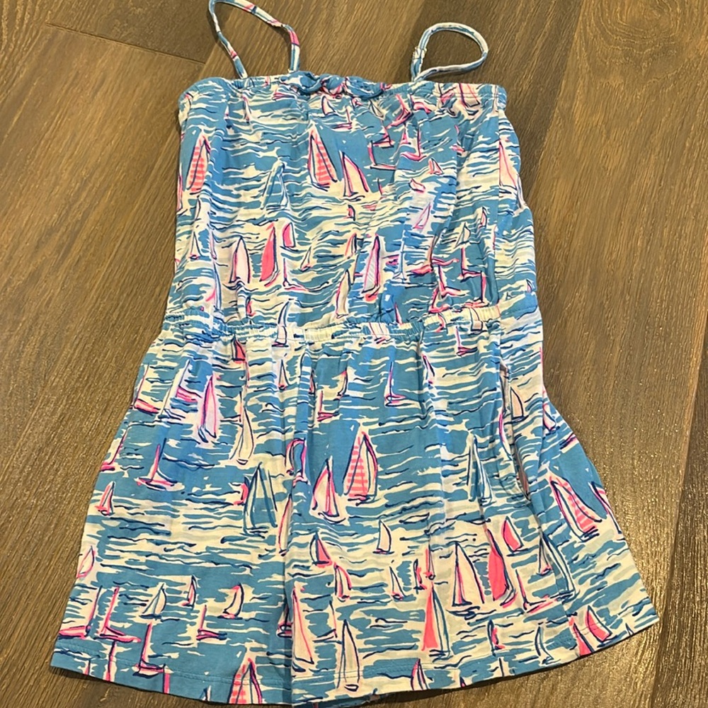 Girls Size 8/10 Cotton Lilly Pulitzer romper